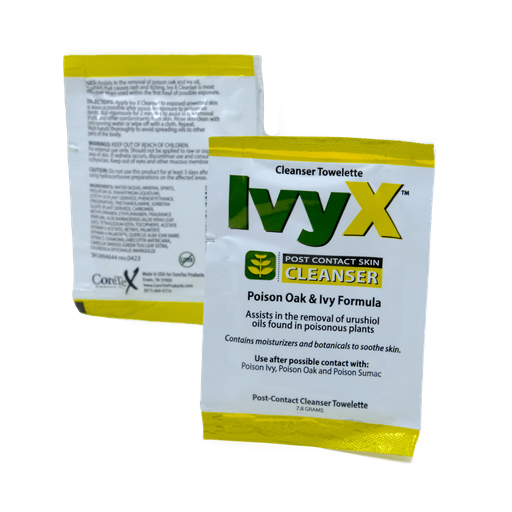 Wipes, Poison Ivy Cleanser, Ivy-X